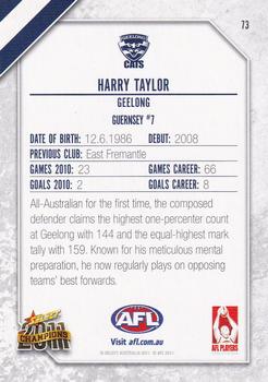 2011 Select AFL Champions #73 Harry Taylor Back